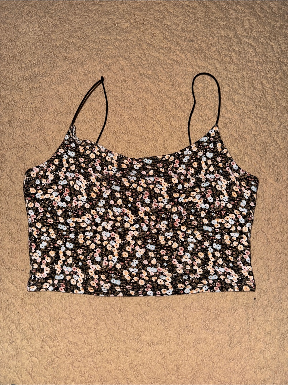 Garage Bungee Floral Cropped Cami
